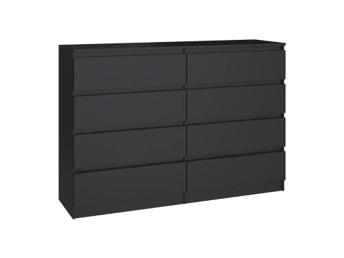 CDF MILANO | Cassettiera Contemporanea 40x138x97 | 8 cassetti scorrevoli | Mobile contenitore | Chiffonier