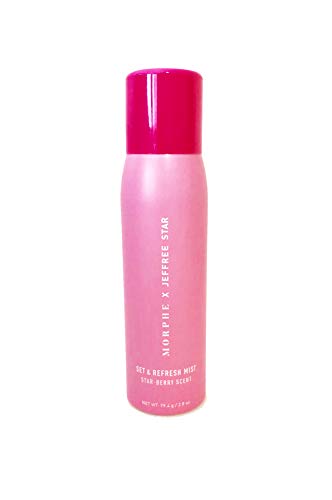 MORPHE x Jeffree Star Set & Refresh Mist - Makeup Setting Spray for Dry to Normal Skin Types - Super Light and Hydrating Formula Infused with Glycerin and Vitamin E - Star-berry Scent