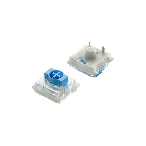 Ranked Gateron Ks-33 Low Profile v2 Key Switches for Mechanical Gaming Keyboards, Gateron Blue v2, 65 Piezas