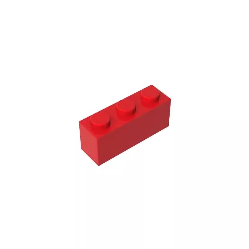 Gobricks GDS-533 Brick 1x3 50PCS Compatible with Lego 3622 DIY Parts and MOC Components for Major Brick Brands Color?Red 21