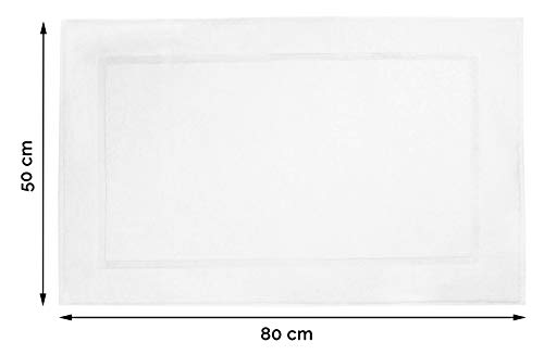 ZOLLNER set van 2 badmatten katoen, wit (andere beschikbaar), 50x80 cm - Image 4