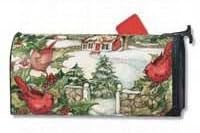 Winter Cottage MailWrap for Mailbox