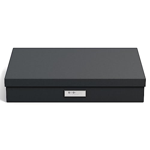 Bigso Sverker Fiberboard Storage Box - Dark Grey