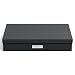 Bigso Sverker Fiberboard Legal/Art Storage Box, 3.3 x 17.1 x 12.2 in, Dark Grey