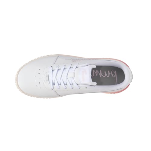 PUMA Womens Carina 2.0 Logo Lots of Love Lace Up Sneakers Shoes Casual - White4