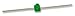 AVAGO TECHNOLOGIES HLMP-6500-F0010 LED, GREEN, 1.9MM, 7MCD, 569NM (1 piece)