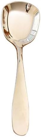 Silverware Flatware Set, 1/4/6/8 Pcs 304 Stainless Steel Dish Spoon Hotel Restaurant Public Spoon Household Rice Spoon Small Dessert Spoon Meal Spoon Soup(8 Pieces)