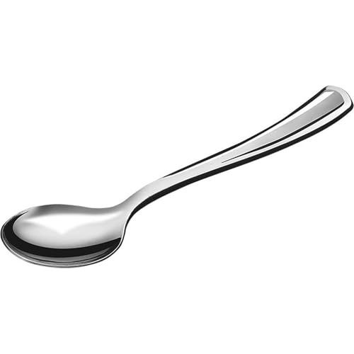 ALGON | Cuchara Grande Plata 17Cm 10 Unidades - Cuchara Plata Plástico Diseño Elegante Y Brillante - Ligera Y Resistente Perfecta Para Fiestas Y Eventos