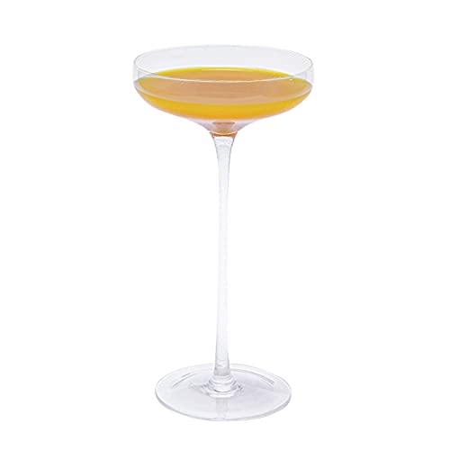 Cocktail Glass Super Tall Martini Cup Goblet Transparent Personality Creative Bar Professional Glass Cup 230ML Gifts (Capacity : 230ml, Color : 1 pcs)