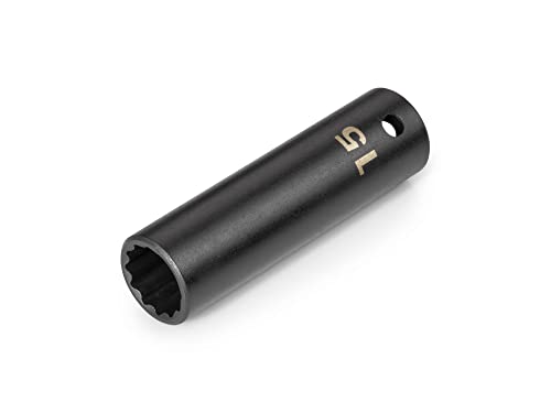 Image of TEKTON 1 /2 Inch Drive x 15 mm Deep 12-Point Impact Socket | SID23315
