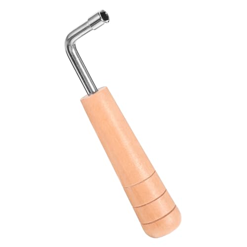 EXAOMBLE ハープ調整用字型レンチ 木製ハンドル付き 耐久性軽量設計 ライアーハープおよび小型弦楽器用 迅速で正確な弦琴弦調節工具