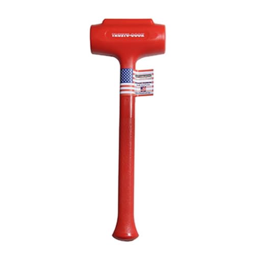 Trusty-Cook - Polyurethane Dead Blow Hammer (88 oz, Red)