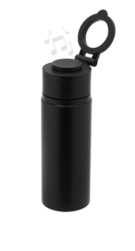 Garrafa térmica com alto-falante