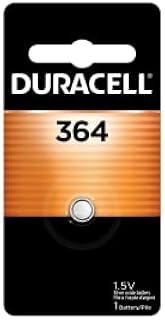Duracell 364 Silver Oxide Button Battery, 1 Count Pack, 364 1.5 Volt Battery, Long-Lasting for Watches, Medical Devices, Calculators, and More