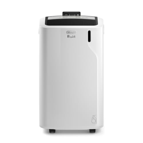 DeLonghi Pinguino - Mobiles Klimagerät für Räume bis 29 m mit Luftentfeuchter & Ventilator 9800 BTU Leiser Betrieb Fernbedienung 24h-Timer Energieeffizienzklasse A (PACEM90)