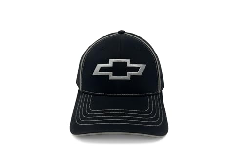 Gorra Chevrolet con logo Bowtie en negro ajustable miniatura 2