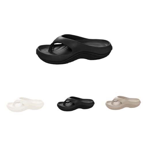 Flip Flops with Arch Support for Women Non-Slip Plantar Fasciitis Orthopedic Sandals for Women Comfortable Lightweight Soft Solid Sandals Summer Beach Outdoor Walking Slides Shoes Clip Toe Flipflops