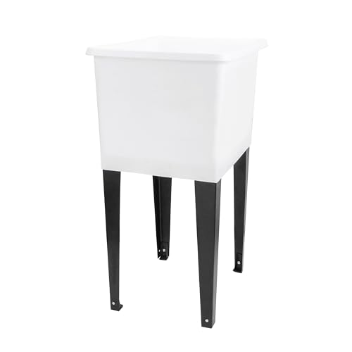 White Space Saver Utility Sink by JS Jackson Supplies, Freestanding