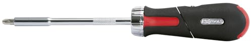 KS TOOLS - 159.2051 - tournevis multifonction manche revolver - Tournevis à cliquet avec jeu d'embouts - lame chromée - tournevis aimanté