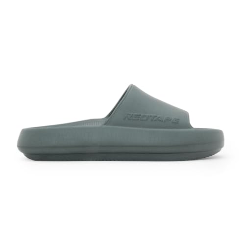 Image of Red Tape Casual Sliders for Men | Refined Round-Toe Shape with a Relaxing Slip-On Support | BEIGE | 7 UK
