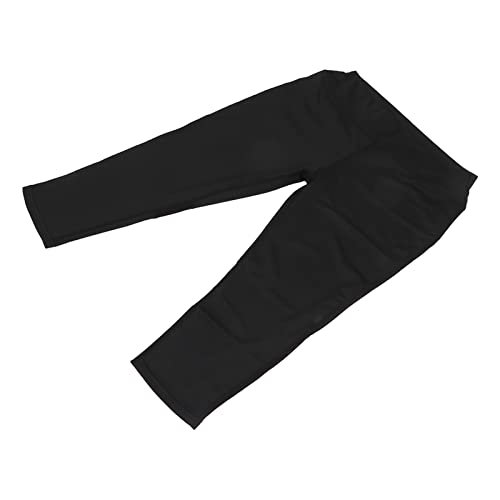 Calças de ioga 3/4 de comprimento feminino, leggings esportivas de cintura alta com controle de barr