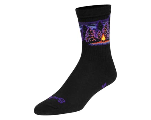 SockGuy Unisex Crew 6in Solitude Wool Cycling/Running/Active Socks2