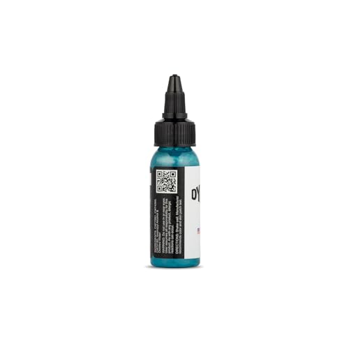 Image of Dynamic Color Teal Tattoo Ink, Made in USA Since 1990, 1 oz | Sterilized and lot-numbered for full traceability; established American brand trusted by artists worldwide