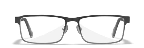Wiley X Worksight Wx Axis Matte Silver/Gloss Black Frame Eyeglasses #TOP2
