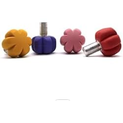 Patines Std PAR DE Frenos DE Caucho STD SKATES para Patines DE Ruedas con Rosca Americana 5/8´´ Y Formas Especiales (Purple, Flower)