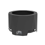 Blue Sky Outdoor Living NHL Colorado Avalanche 24” Steel Peak Patio Smokeless Fire Pit, Firewood and/or Wood Pellet Burning