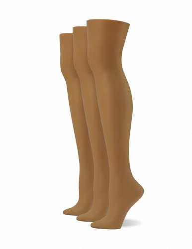 Image of no nonsense Women's Sheer & Silky Lace Pantyhose 3 Pair Pack