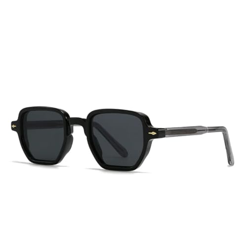 Lunettes de soleil dégradées UV400 pour femmes avec rivets tendance et monture luxe rétro