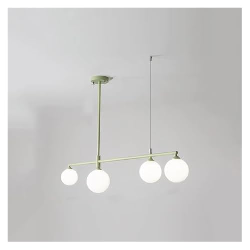 Lustre Feng Shui crème crée une ambiance de restaurant chaleureuse avec 4 lumières