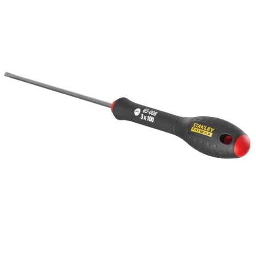 STANLEY 0 65 008 Tournevis Parallèle 3.0Mm X 100Mm Gamme FATMAX Fabriqués En France Lame En Acier Sablage De 'Empreinte Poignée Soft Grip Liaison Quasi Incassable Anticorrosion - vue 3