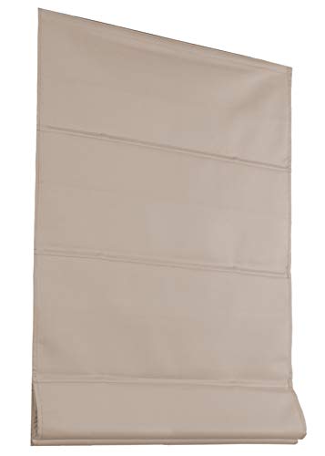 Raffrollo 60x160cm beige Raffgardine Fenster Faltrollo Rollo Gardine