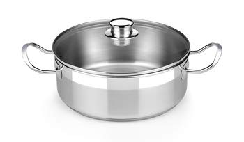 Cacerola Profesional De Acero Con Tapa De Cristal Ø30Cm. ( A340337) - Bra En Oferta Bra - Cacerola De Acero Inoxidable 18/10 Y Tapa De Cristal Profesional
