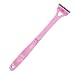 Imagen de TARSHYRY Recortadora de Pelo para la Espalda Afeitado Manual Depiladora Ergonómica de Largo con 8 Cabezales de Corte para Hombres Material ABS Rosa 44 Cm de Longitud