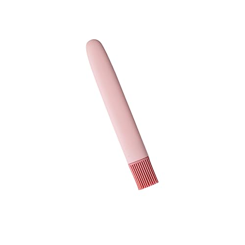 Unomor Silicone Bbq Basting Oil Brush Pink Kitchen Baking Utensil Heat Resistant Flexible Bristles for Precise Control Safe for Utensils for Grilling and Cooking