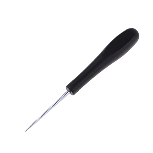 pistro Herramienta de encordado de raqueta de tenis, punzón recto de acero inoxidable para encordar raquetas de bádminton, ayuda de cuerda negra de 14 cm con mango ergonómico