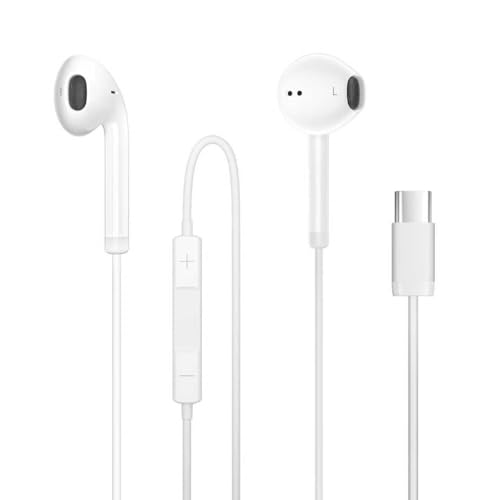 JYCHEYI USB C Headphones Wired for iPhone 17/16/15 Series, for iPad Pro Air 5/4/Mini 6/iPad 10th, Type C Earbuds for MacBook Pro/air, Control Microphone, Volume, Music