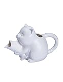 Kitty Catch Fish Gravy Boat | Cute Cat Porcelain Sauce Boat 8.5 oz | Novelty Cat Gift for Animal Lov