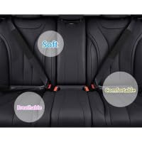 Extra lange veiligheidsgordelhoezen voor volwassenen, kinderen, dames en heren, super zachte autogordelgordelkussen voor sedan SUV vrachtwagens, schoudernek borstbeschermer pad