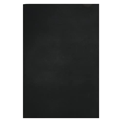 Restokki Schwarze Gummisohlenplatten, 1,2 Mm Dick rutschfeste, Weiche, Langlebige Gummisohlen Zur Bodenreparatur Und Dämpfung