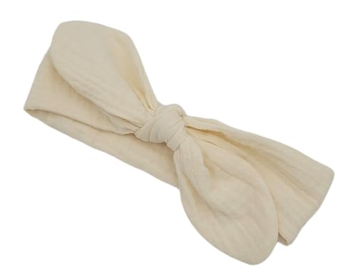 Bandeau à cheveux réglable et ajustable pour bébé et enfant - thème multicolore (Ecru)