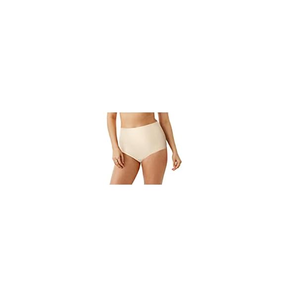 Hanes-Womens-Shapewear-Light-Control-Shaping-Brief-Fajas-2-Pack-MHH051 Hanes womens Light Control Mhh051 2-pack shapewear briefs, Beige, XX-Large US
