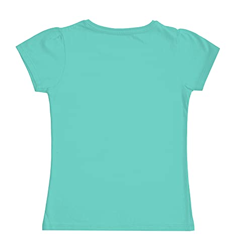 Image of X2O Girls Half sleeeves Cotton Tshirt with Cute Prints and Fun Colors(Pack of 1)