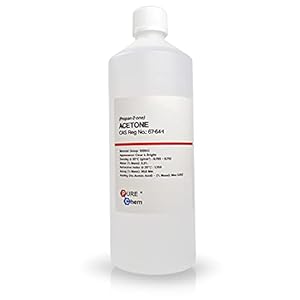 Pure Acetone – Acrylic Nail Remover Nail Polish Remover 99.8% (1L) Clear