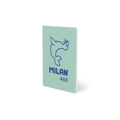 MILAN® Libreta A5 grapada, papel a líneas, 24 hojas de 95 gr/m², colección 460since 1918, verde