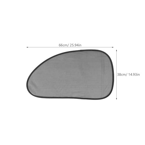 ERINGOGO Parasol 1 Par Ventana Lateral de Coche de Malla Negro para Protección Solar Fácil Instalación Ajuste para Interior de Automóvil