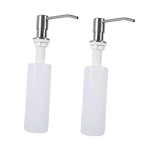 Angoily Elegant White Soap Dispenser 300ml Foam Soap Dispenser Pump for Kitchen Sink